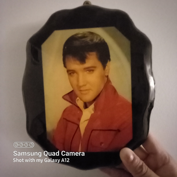 Vintage Elvis wall picture 9"x8"x0.5" - Picture 4 of 7